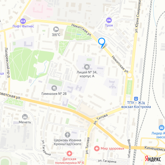 Карта торговых объектов
